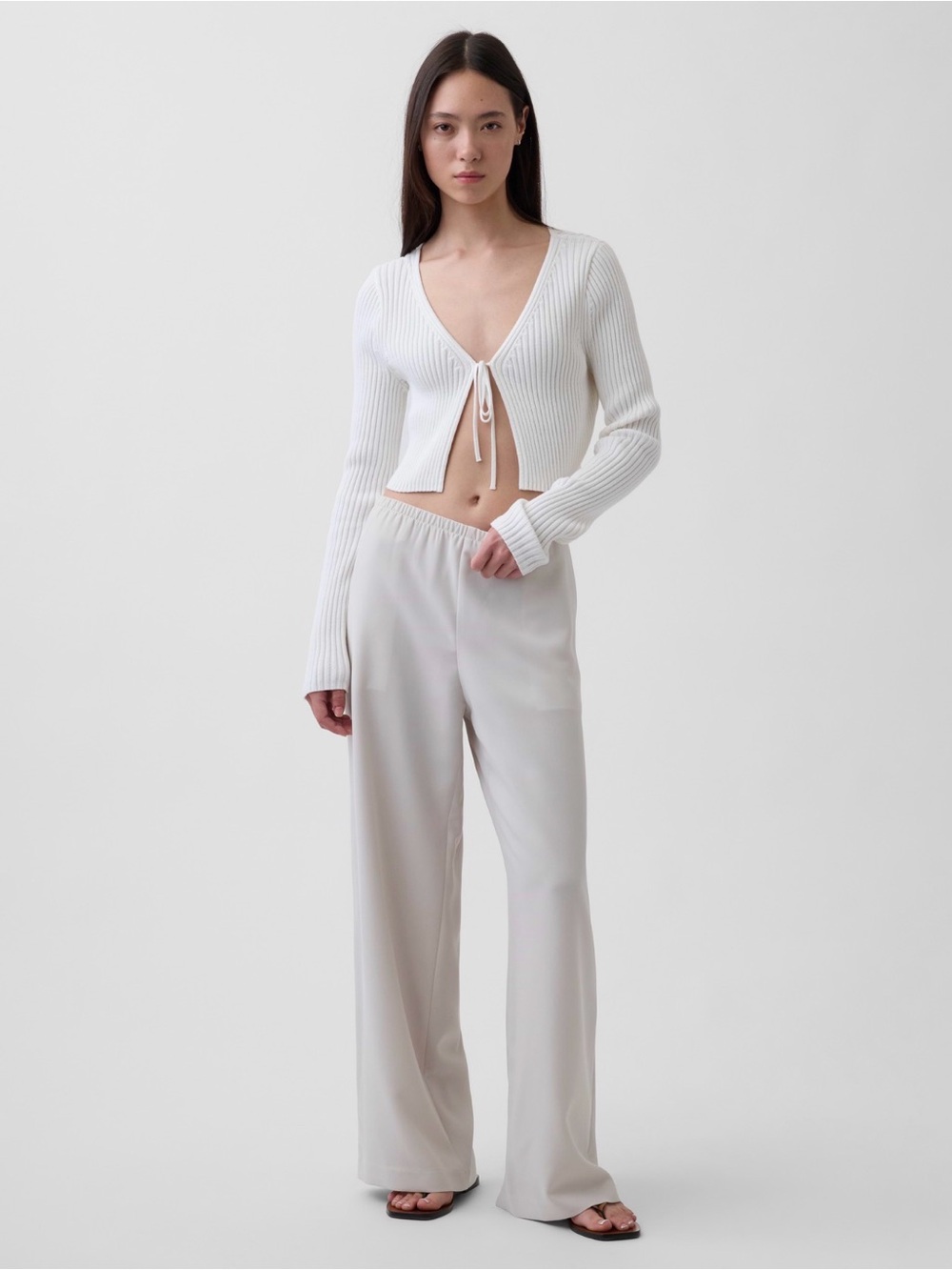 Gap Easy Wide Leg Pants in Slick Rock Grey